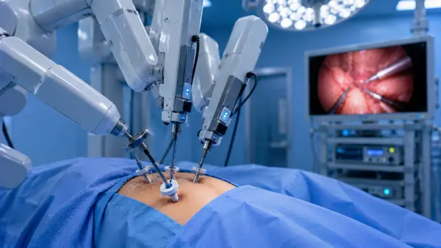 Laparoscopic & Robotic Prostatectomy illustration